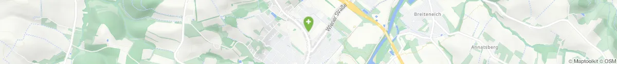 Kartendarstellung des Standorts für Meridian-Apotheke in 3250 Wieselburg
